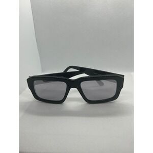 ANDY WOLF Handmade in Austria Black Rectangular Sunglasses ASH col. 01 54-18-145